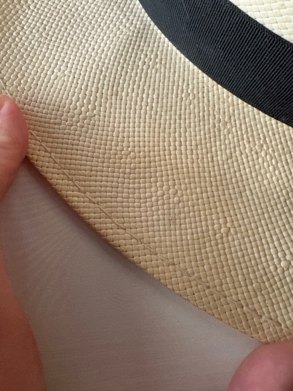 Bailey Hanson LiteStraw Fedora in Natural/Black Size Medium - Picture 8 of 8